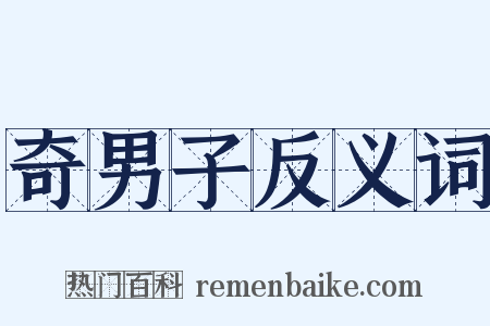 奇男子反义词是什么意思的图片